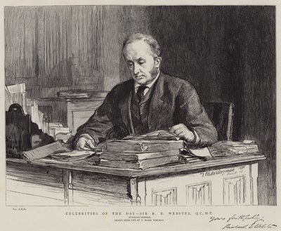 Célébrités du jour, Sir R E Webster, QC, MP - Theodore Blake Wirgman